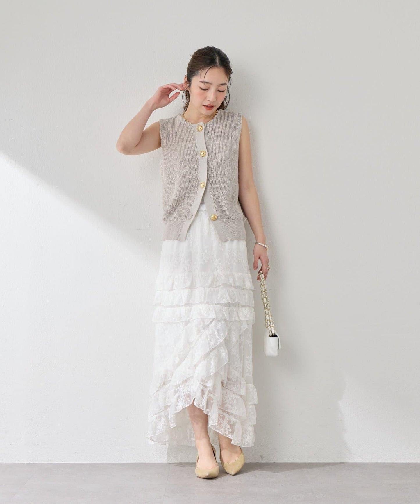 麻感棉前後兩穿單羅紋馬甲