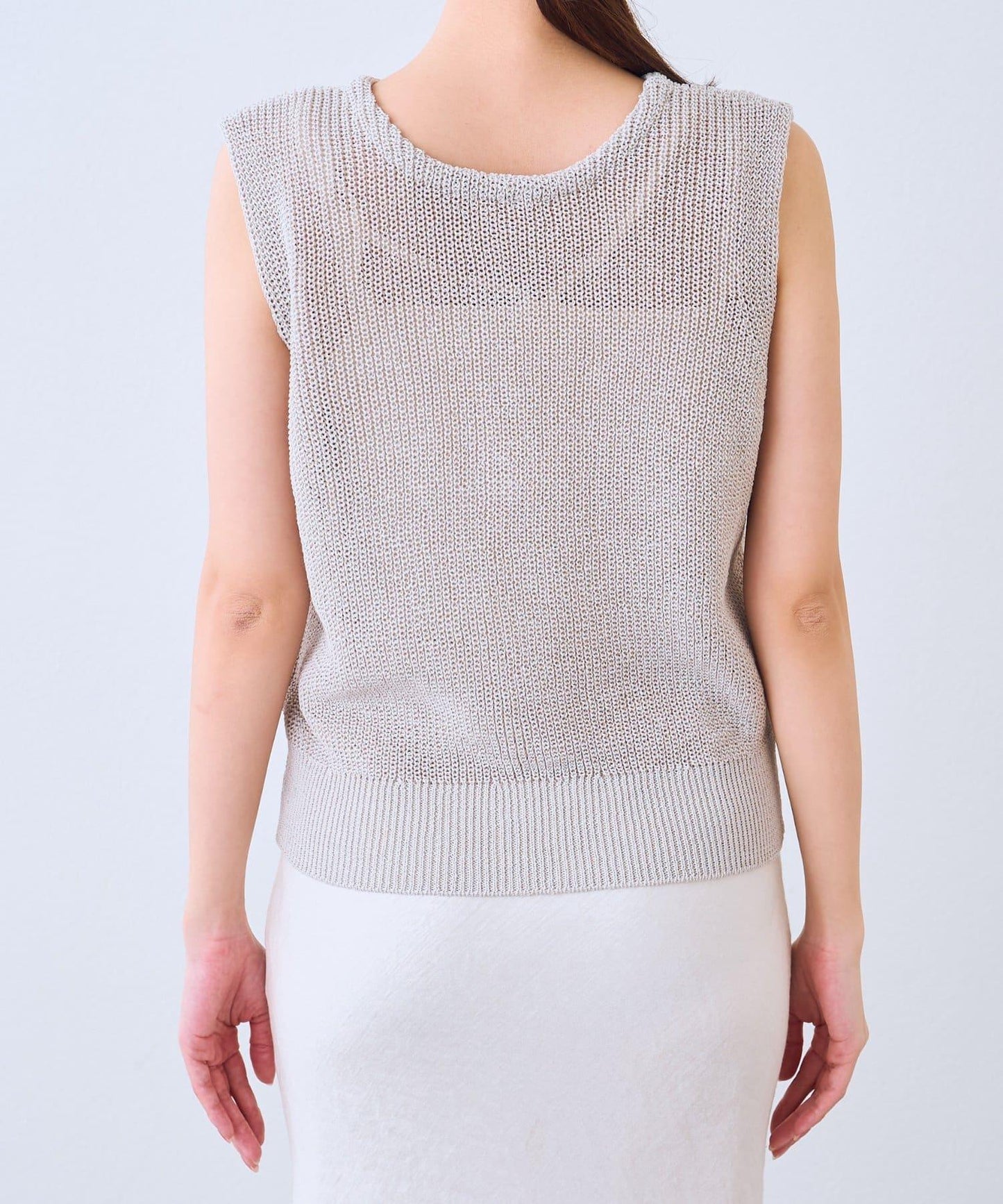 麻感棉前後兩穿單羅紋馬甲