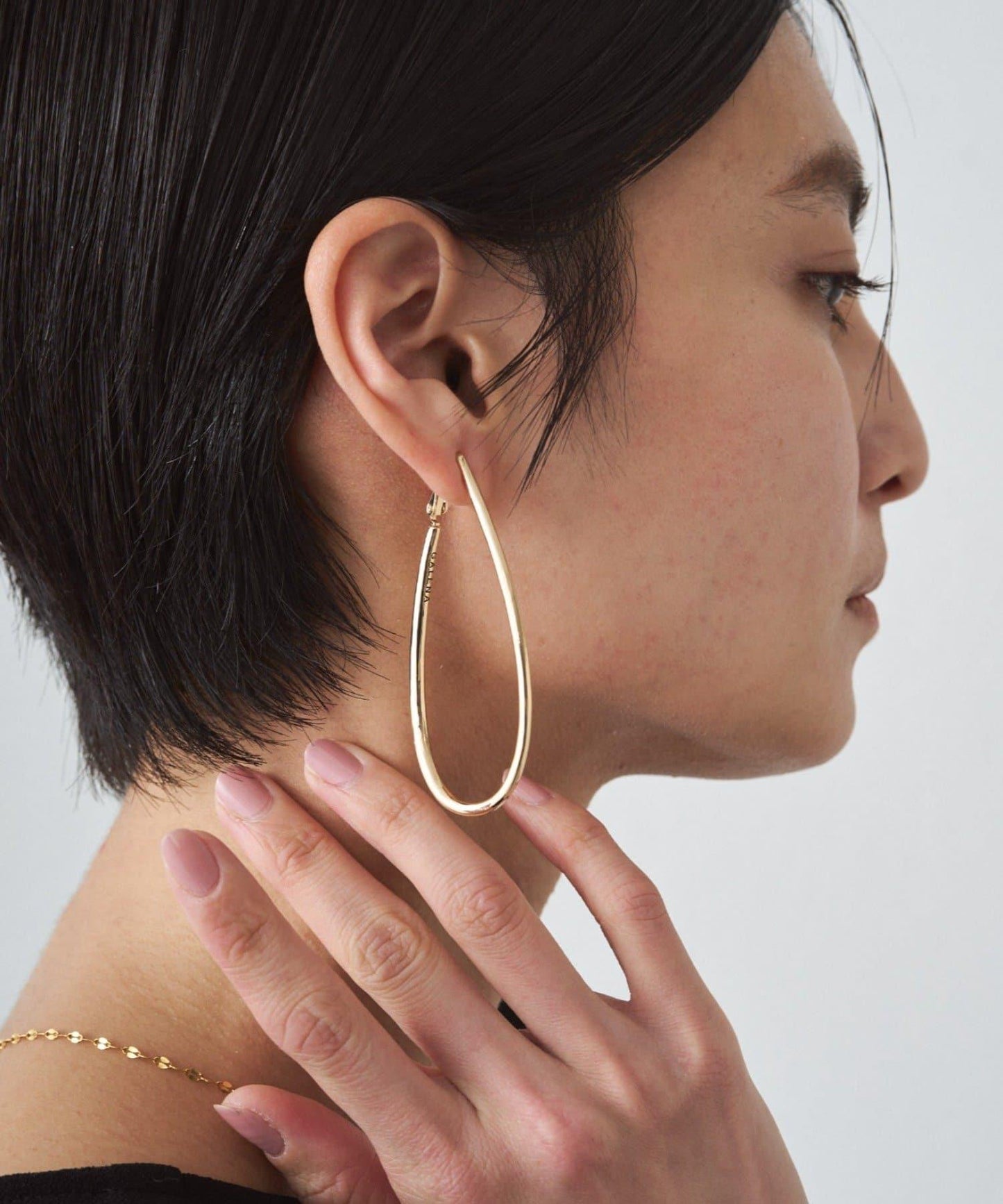 GALENA 垂墜圓環耳夾