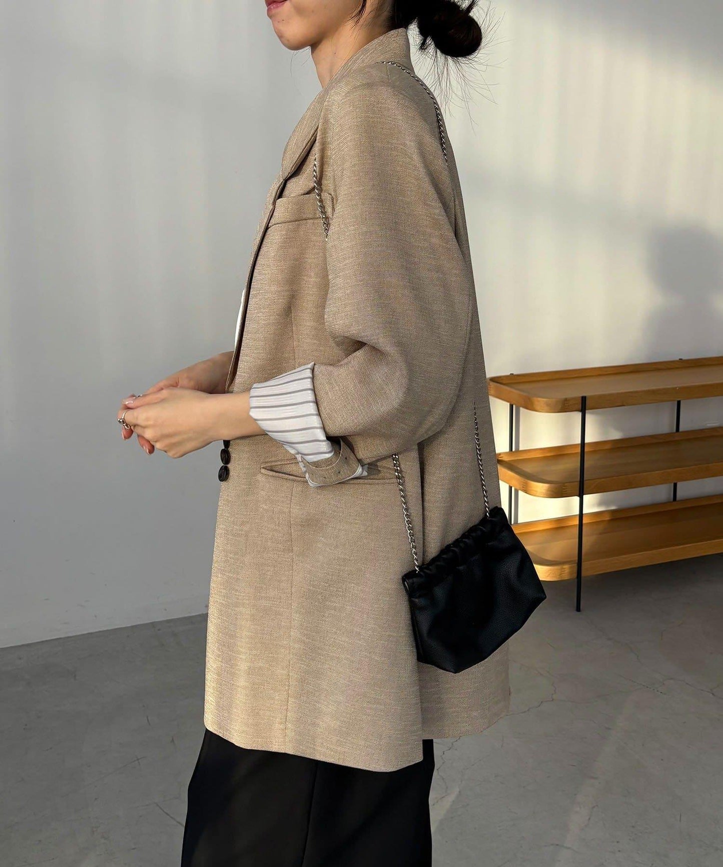 C.L 亞麻質感西裝外套