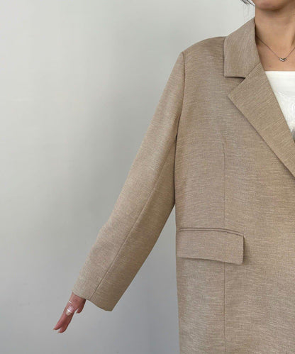 C.L 亞麻質感西裝外套