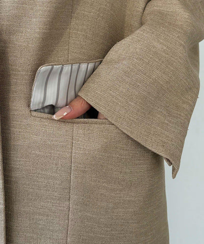 C.L 亞麻質感西裝外套