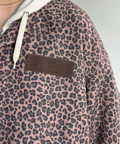 全印花 短款モッズ外套