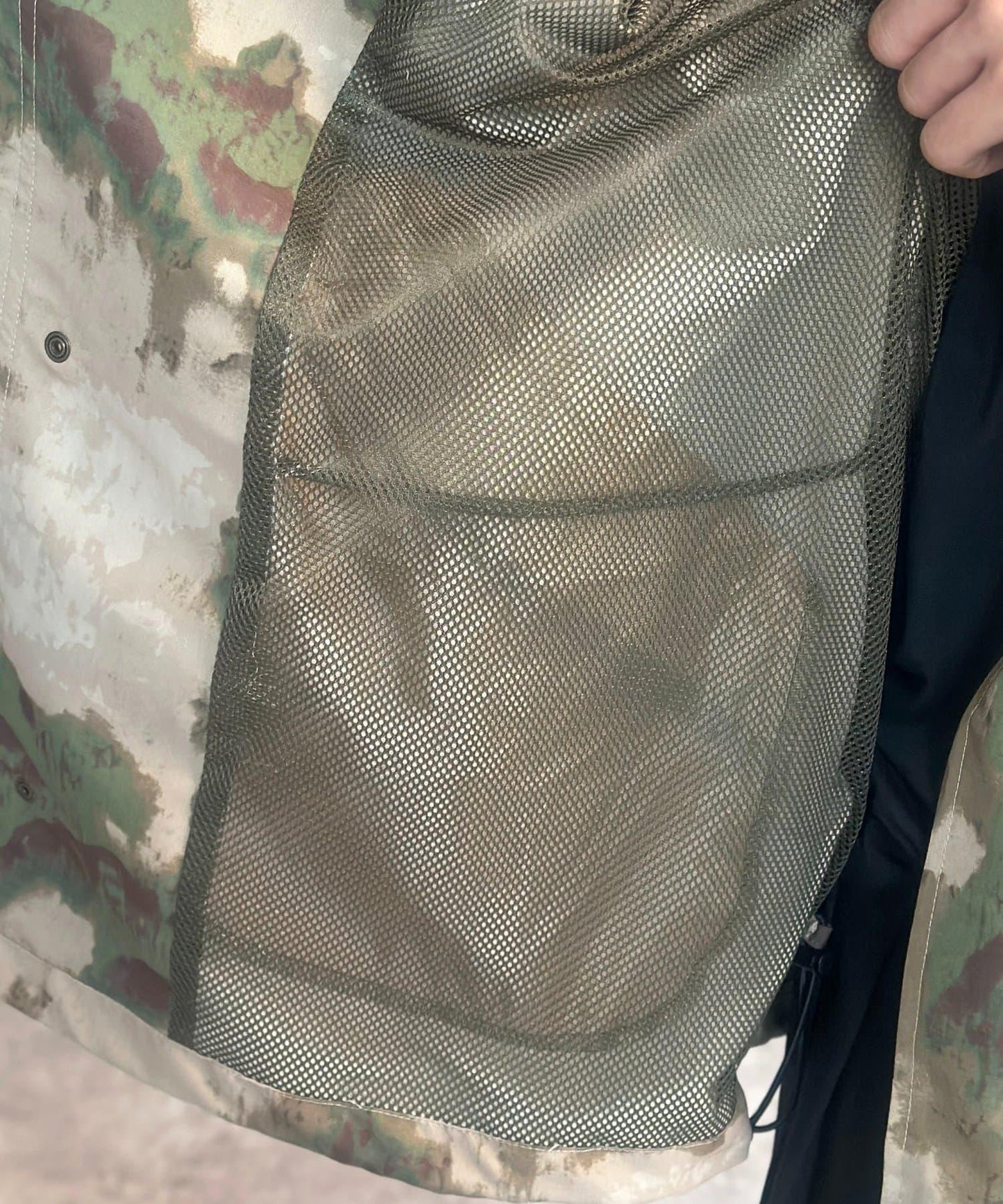 全印花 短款モッズ外套