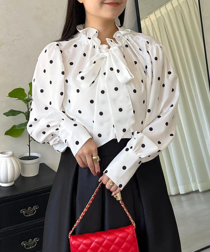 蓬袖 蝴蝶結領 女襯衫