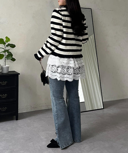 荷葉邊針織開衫