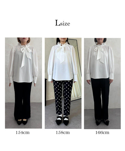 蓬袖 蝴蝶結領 女襯衫