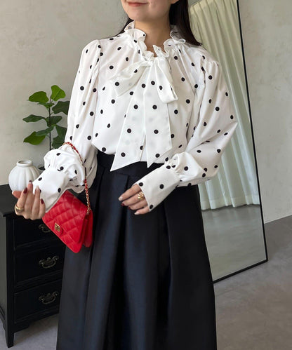 蓬袖 蝴蝶結領 女襯衫
