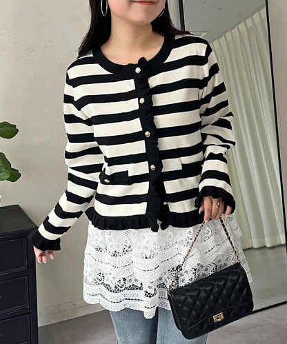 荷葉邊針織開衫