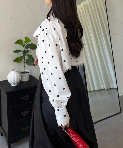 蓬袖 蝴蝶結領 女襯衫