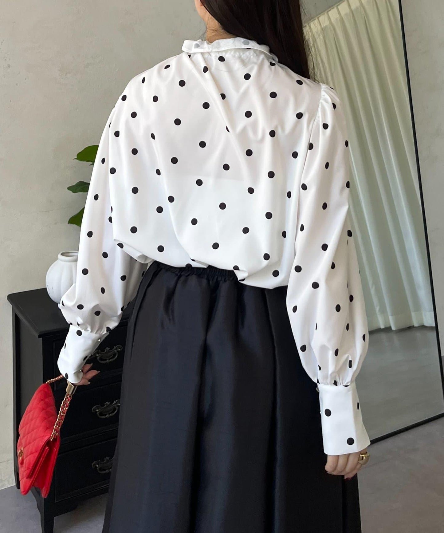 蓬袖 蝴蝶結領 女襯衫