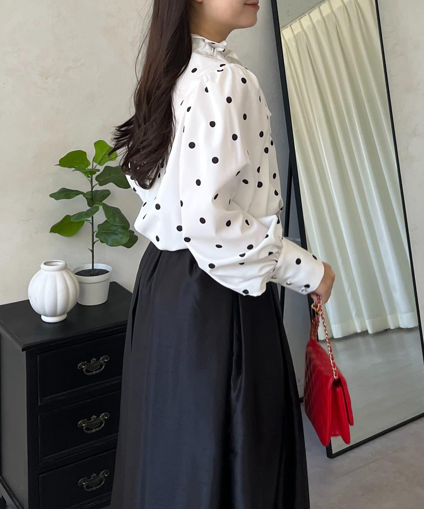 蓬袖 蝴蝶結領 女襯衫