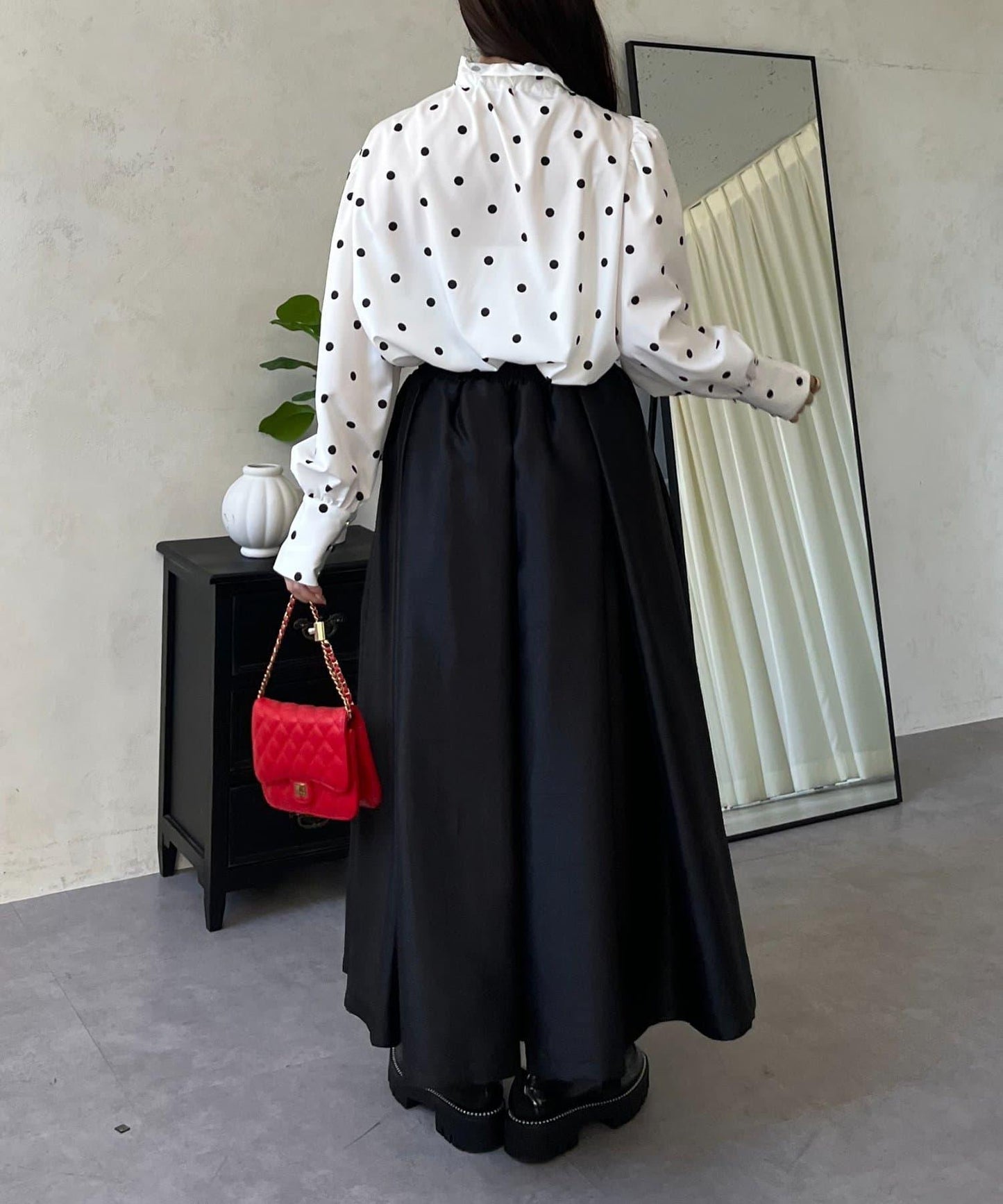 蓬袖 蝴蝶結領 女襯衫