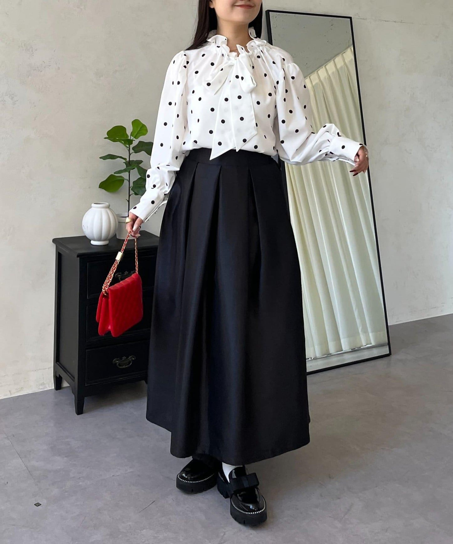 蓬袖 蝴蝶結領 女襯衫