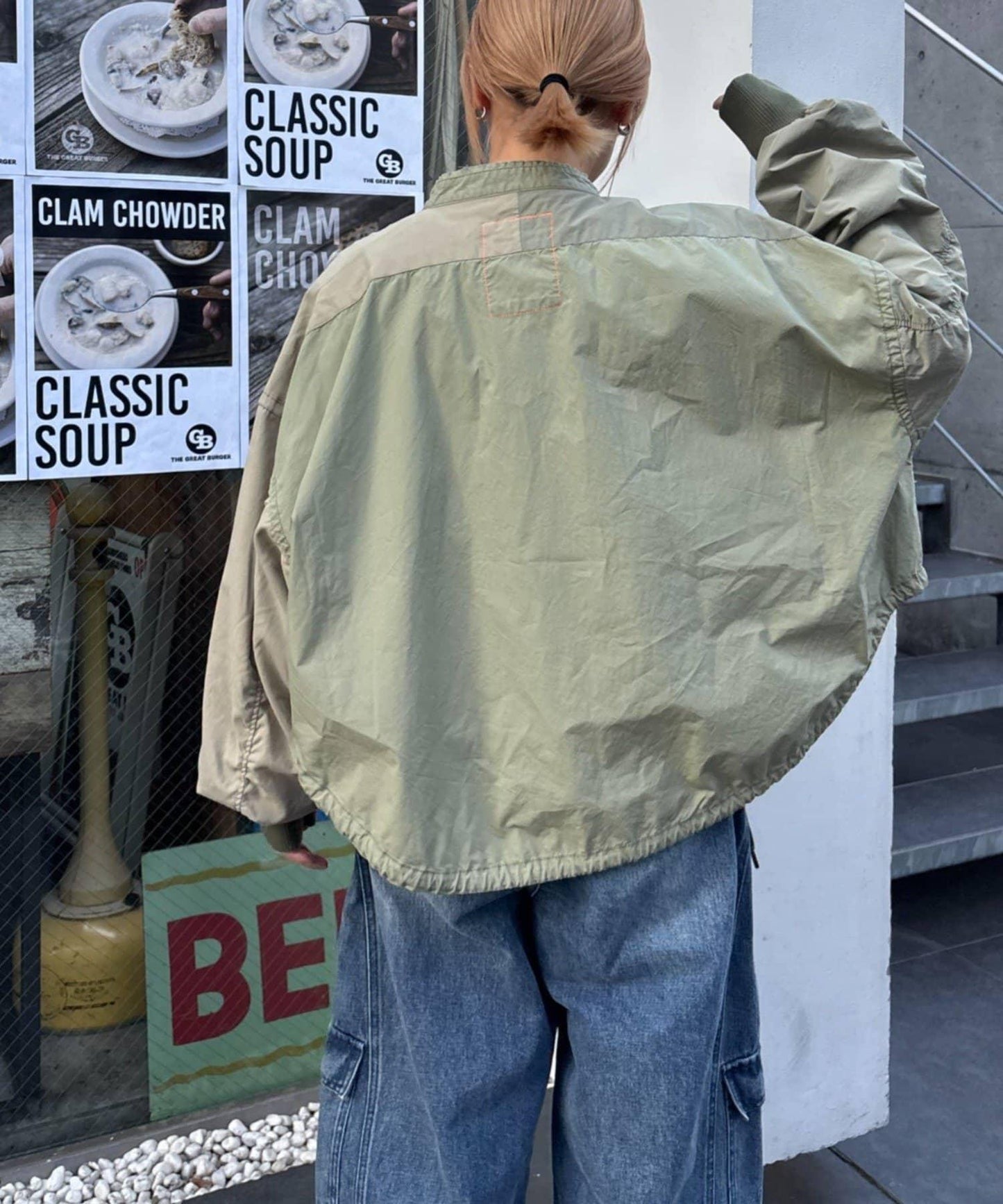 etsinta 改造風拉鍊襯衫夾克