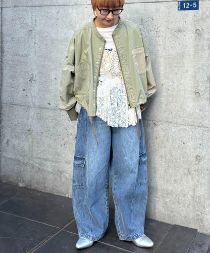 etsinta 改造風拉鍊襯衫夾克