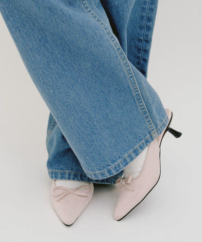 yomo企劃 蝴蝶結繫帶高跟鞋