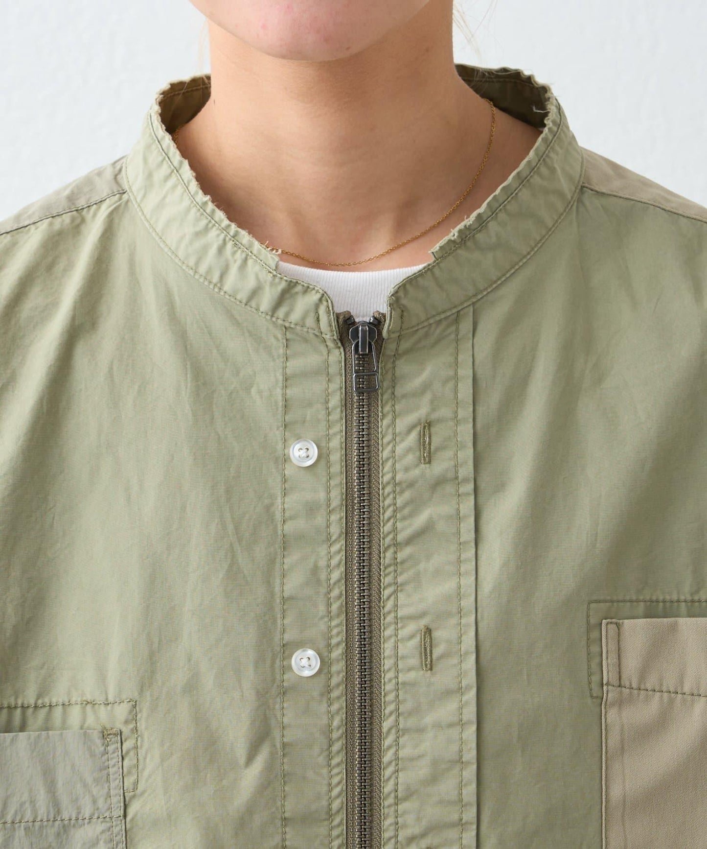 etsinta 改造風拉鍊襯衫夾克