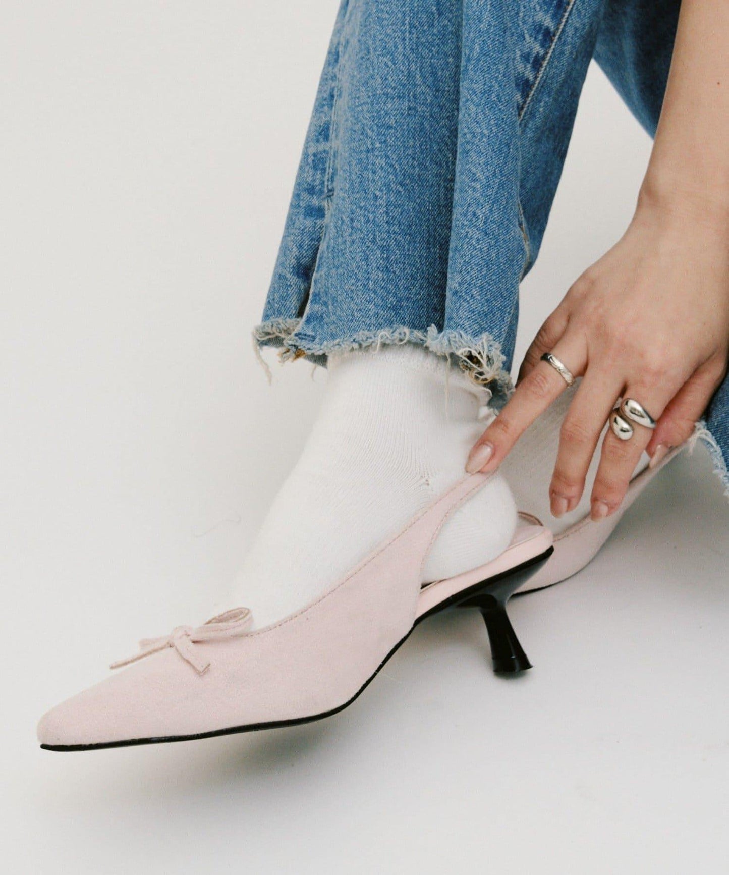 yomo企劃 蝴蝶結繫帶高跟鞋