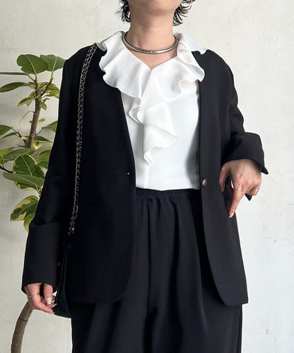 正式禮儀TR雙層織單排扣夾克