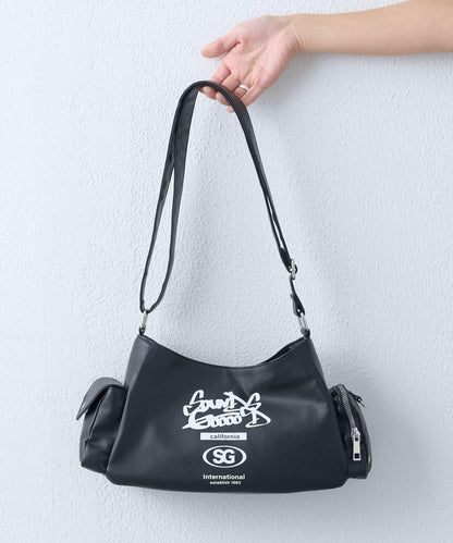 SOUNDS GOOOOD 皮質半月包