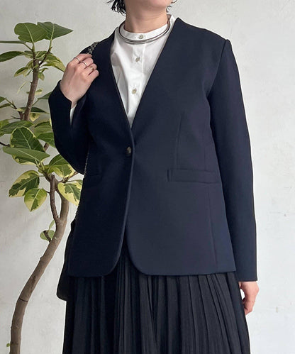 正式禮儀TR雙層織單排扣夾克