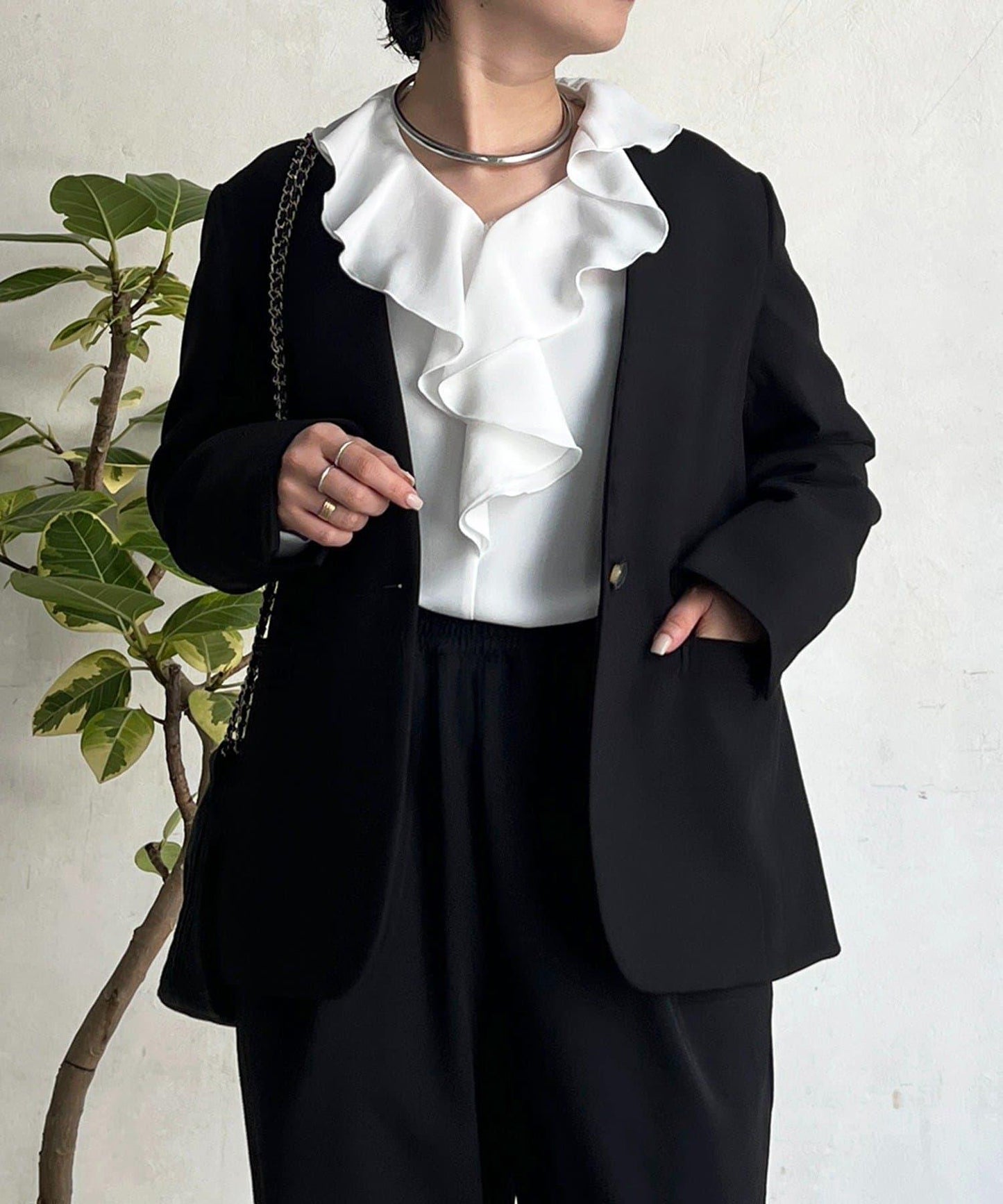 正式禮儀TR雙層織單排扣夾克