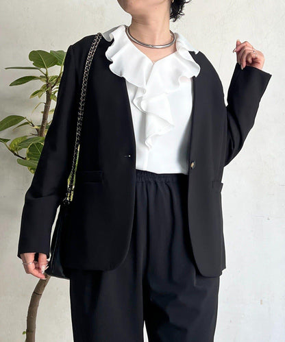 正式禮儀TR雙層織單排扣夾克