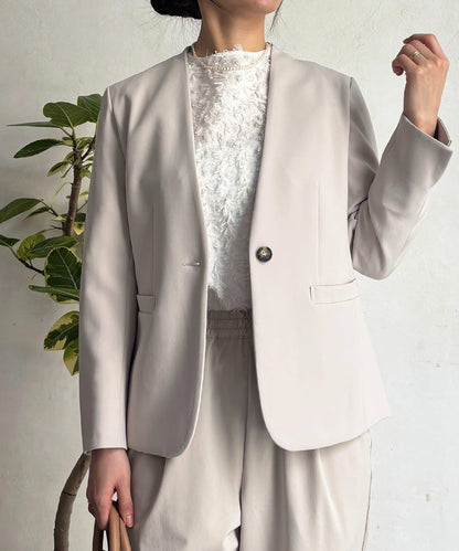 正式禮儀TR雙層織單排扣夾克