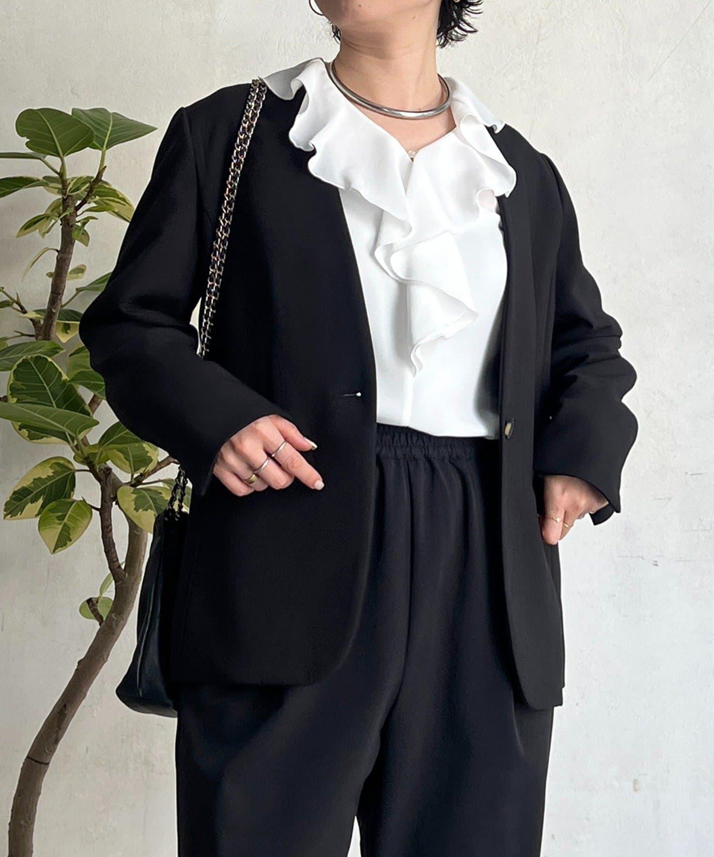 正式禮儀TR雙層織單排扣夾克