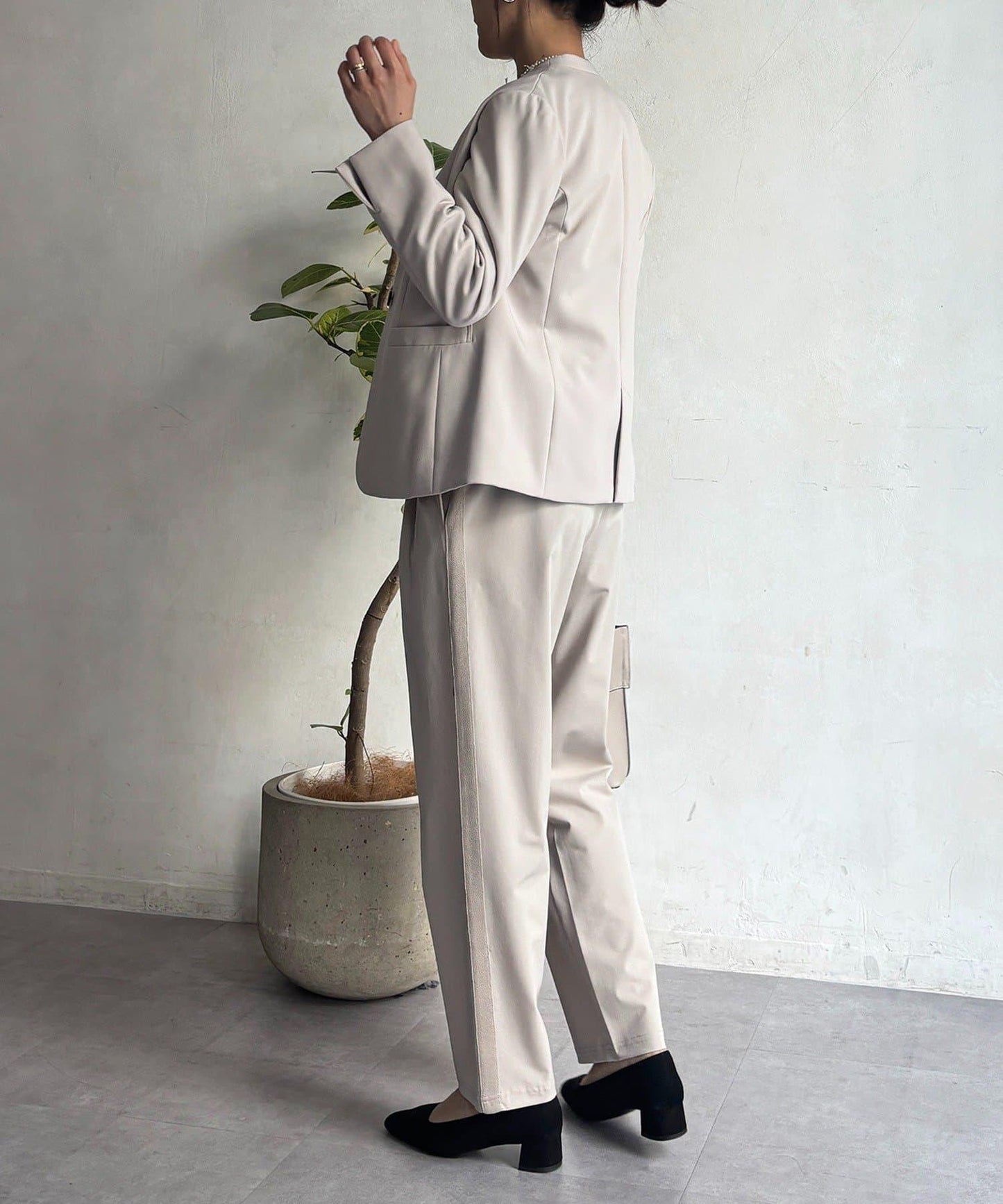 正式禮儀TR雙層織單排扣夾克