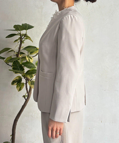 正式禮儀TR雙層織單排扣夾克