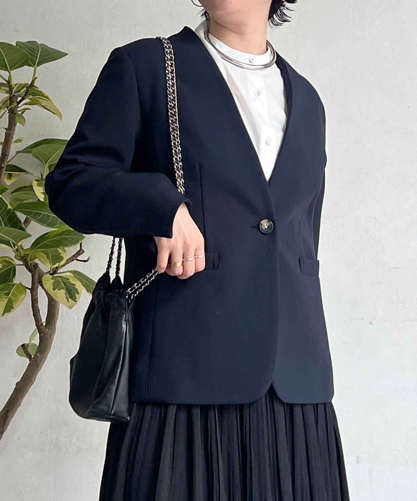 正式禮儀TR雙層織單排扣夾克