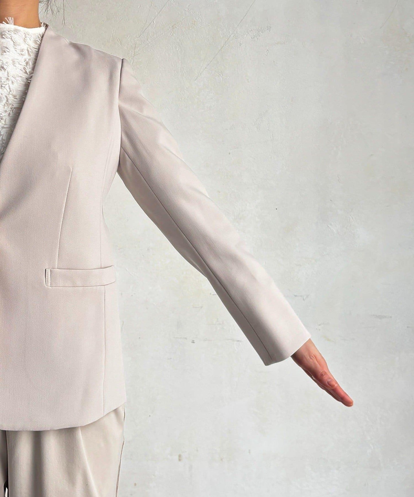 正式禮儀TR雙層織單排扣夾克