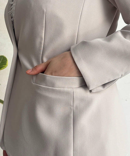 正式禮儀TR雙層織單排扣夾克