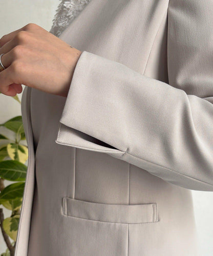 正式禮儀TR雙層織單排扣夾克