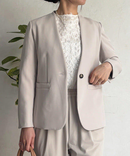 正式禮儀TR雙層織單排扣夾克