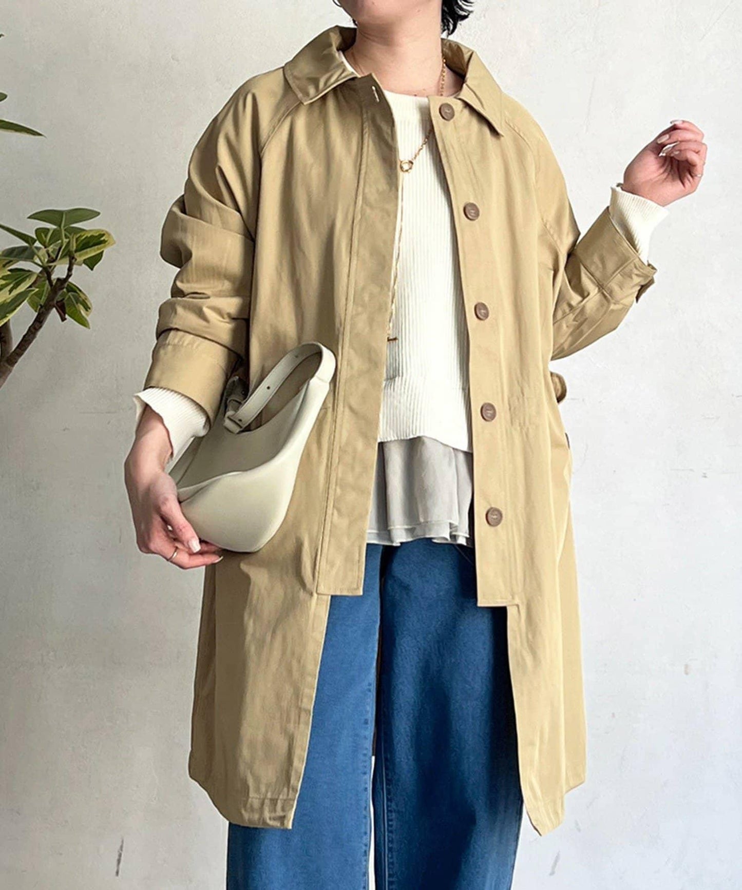 多方式穿著 翻領 大衣