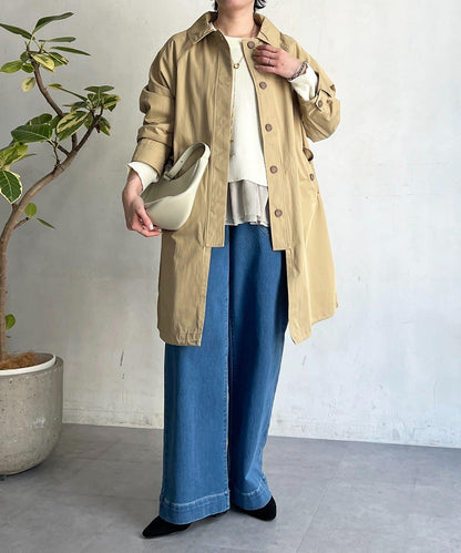 多方式穿著 翻領 大衣