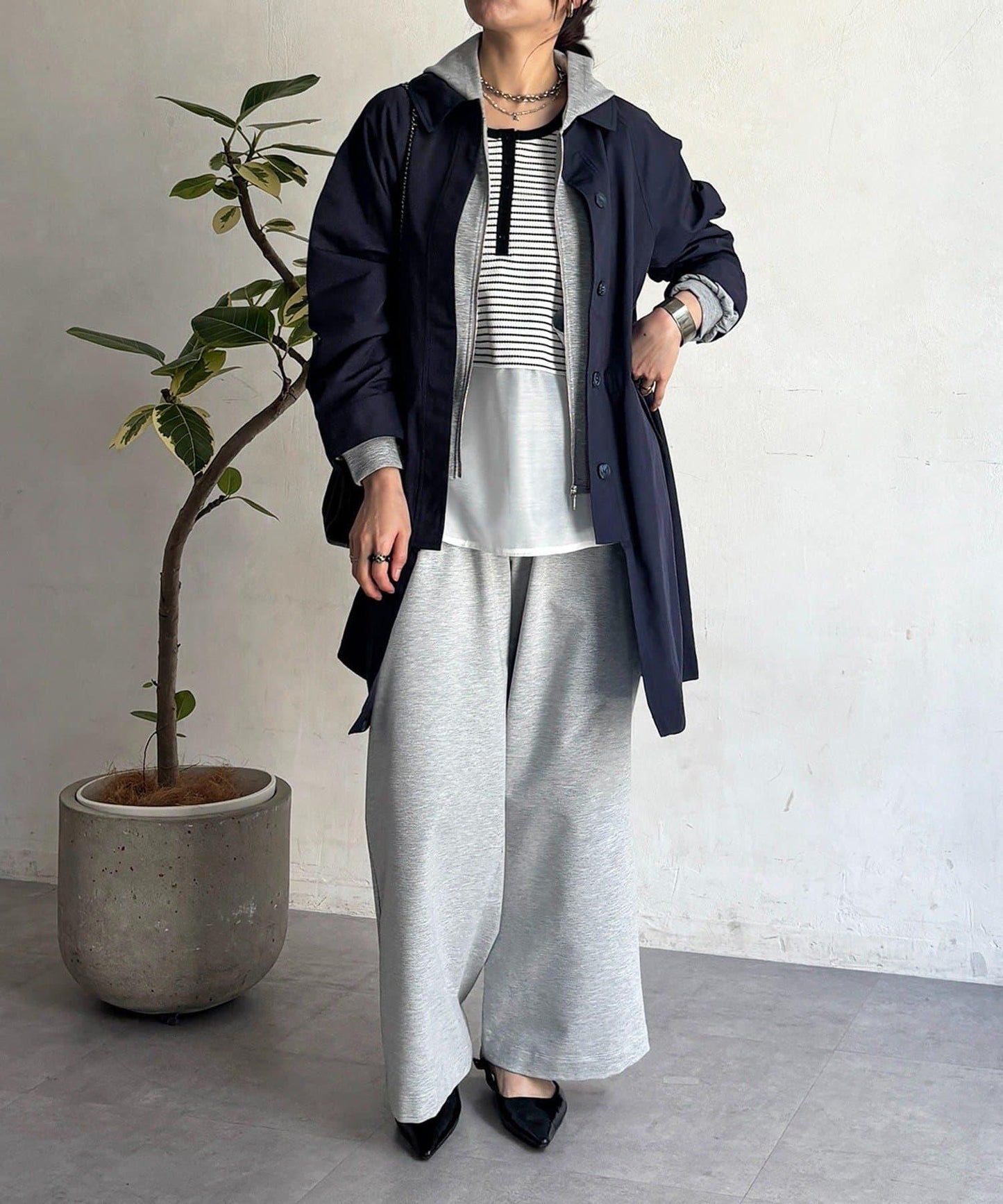 多方式穿著 翻領 大衣