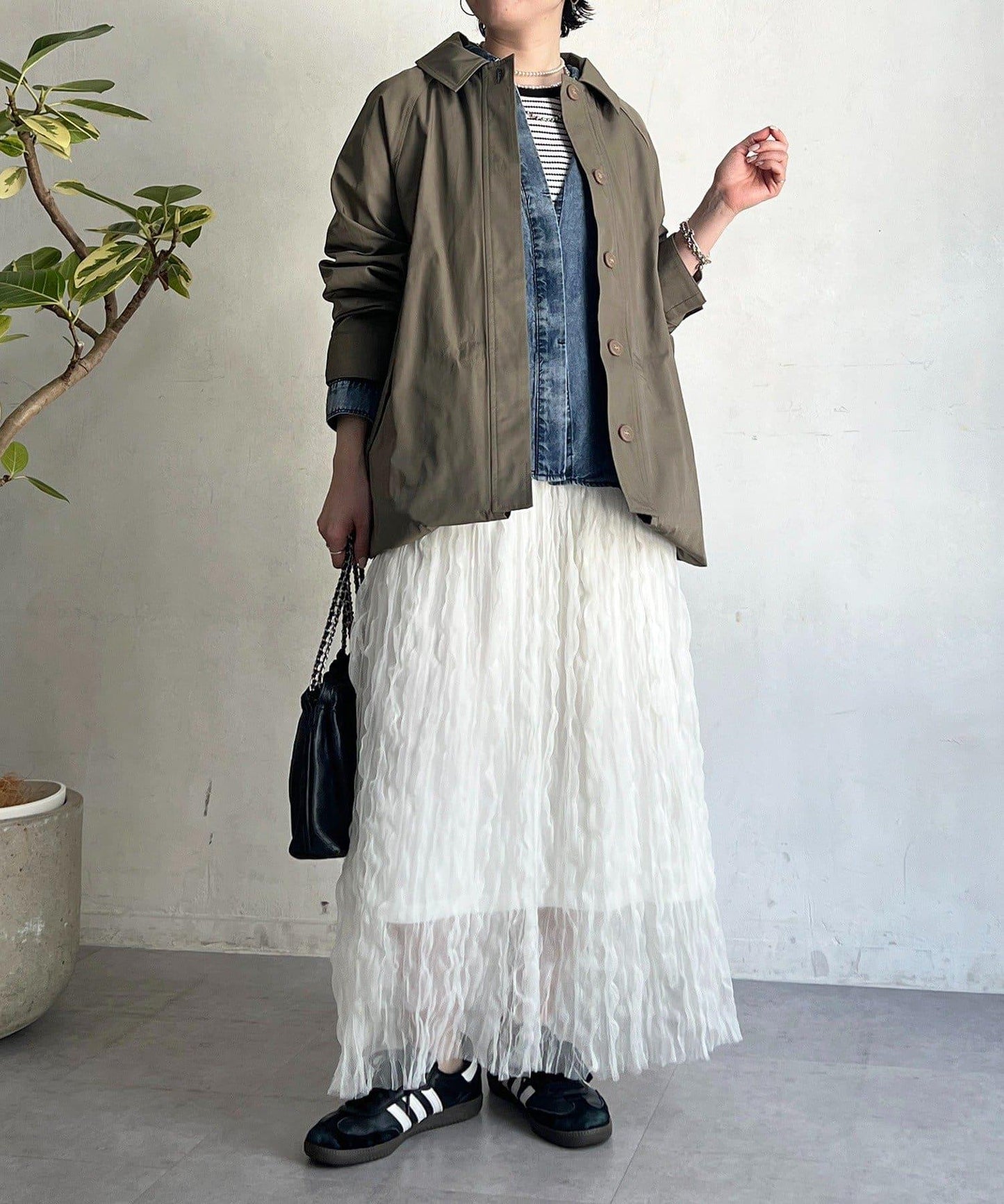 多方式穿著 翻領 大衣