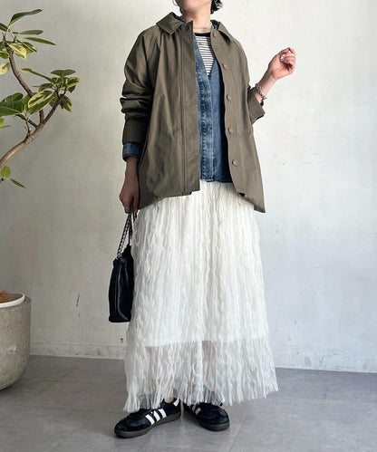 多方式穿著 翻領 大衣