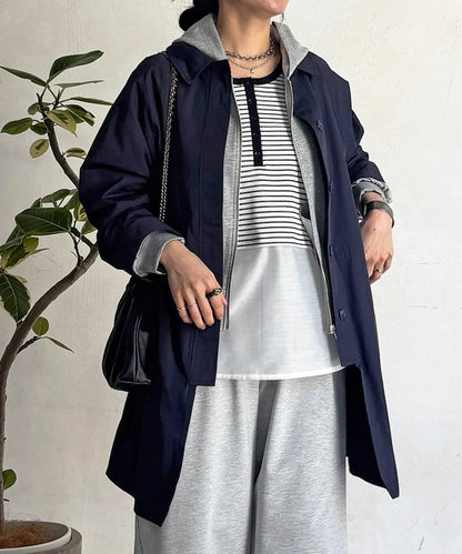 多方式穿著 翻領 大衣