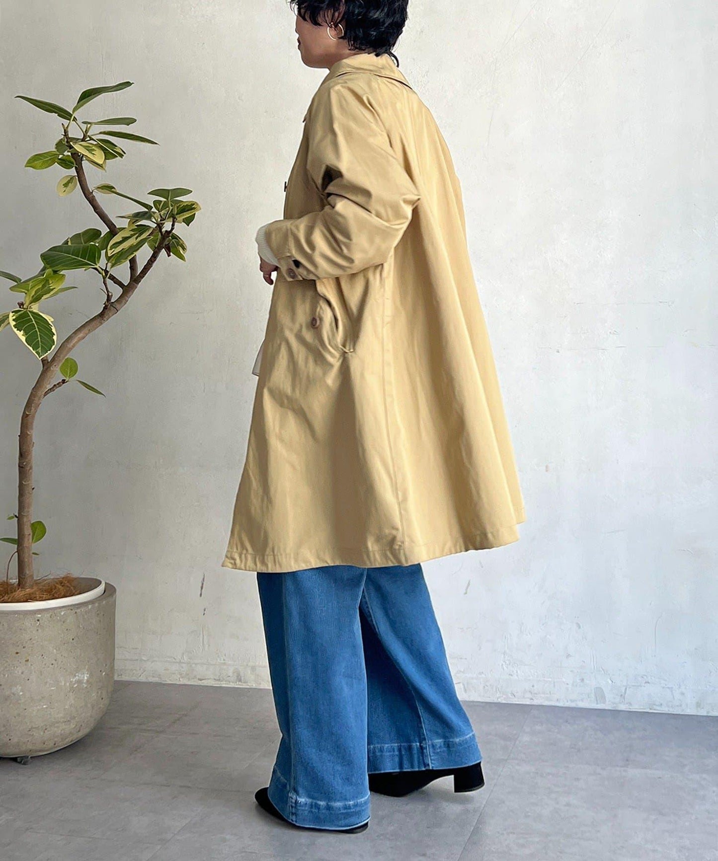 多方式穿著 翻領 大衣