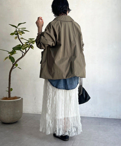 多方式穿著 翻領 大衣