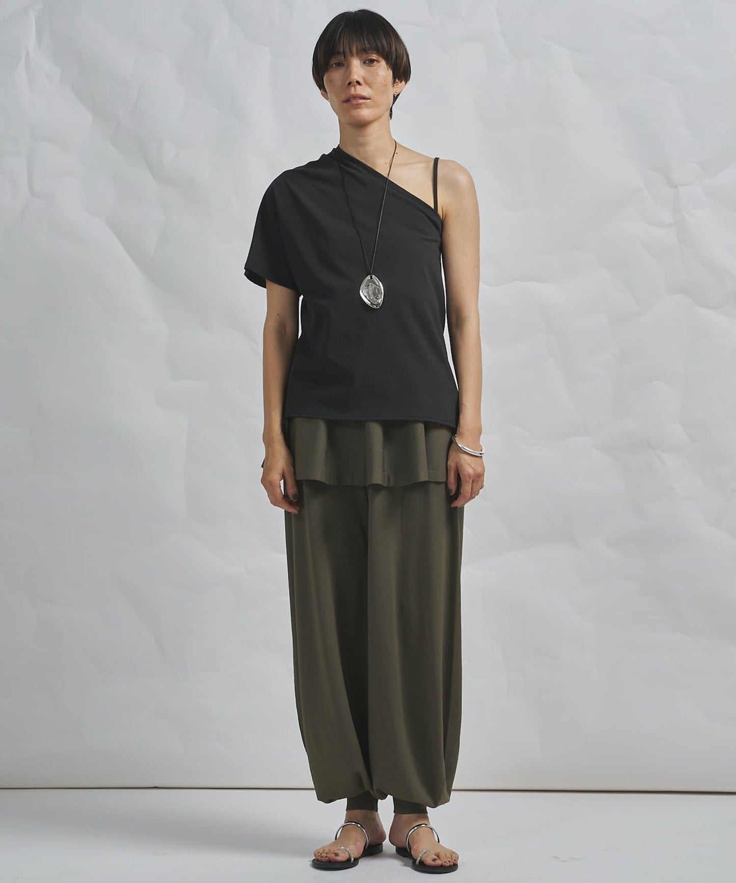 GEMINI 單肩設計 針織上衣