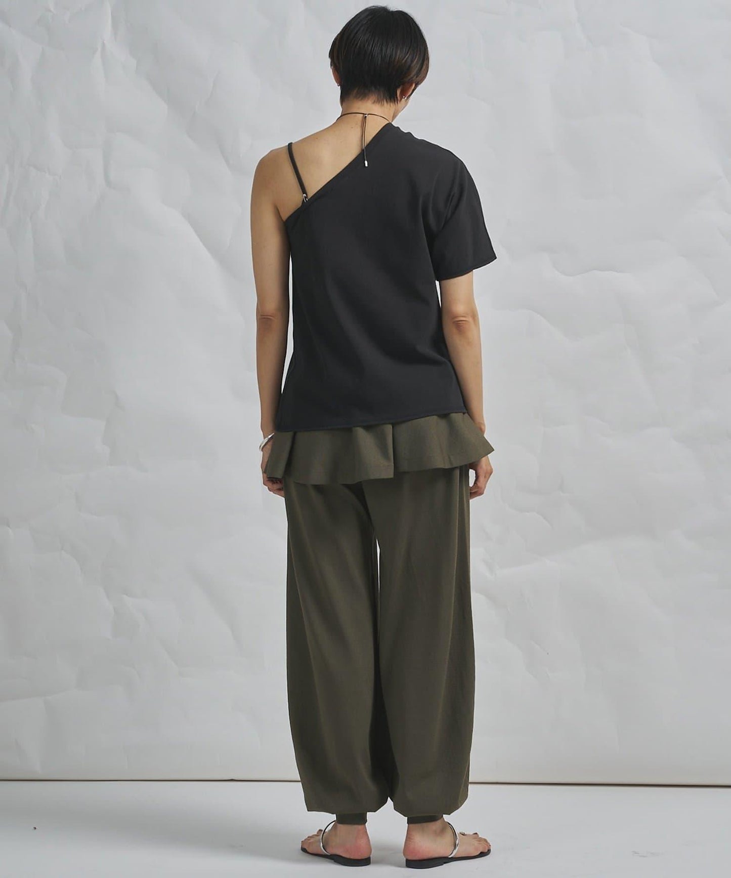 GEMINI 單肩設計 針織上衣