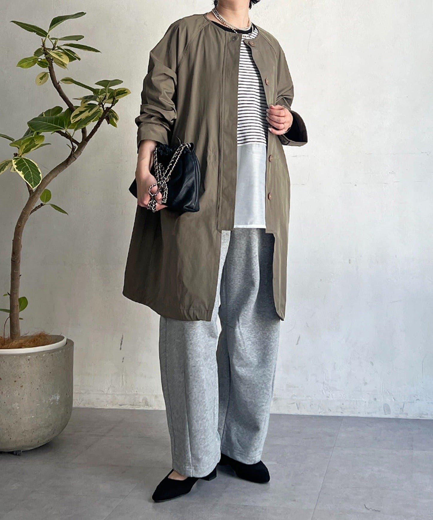 多方式穿著 翻領 大衣