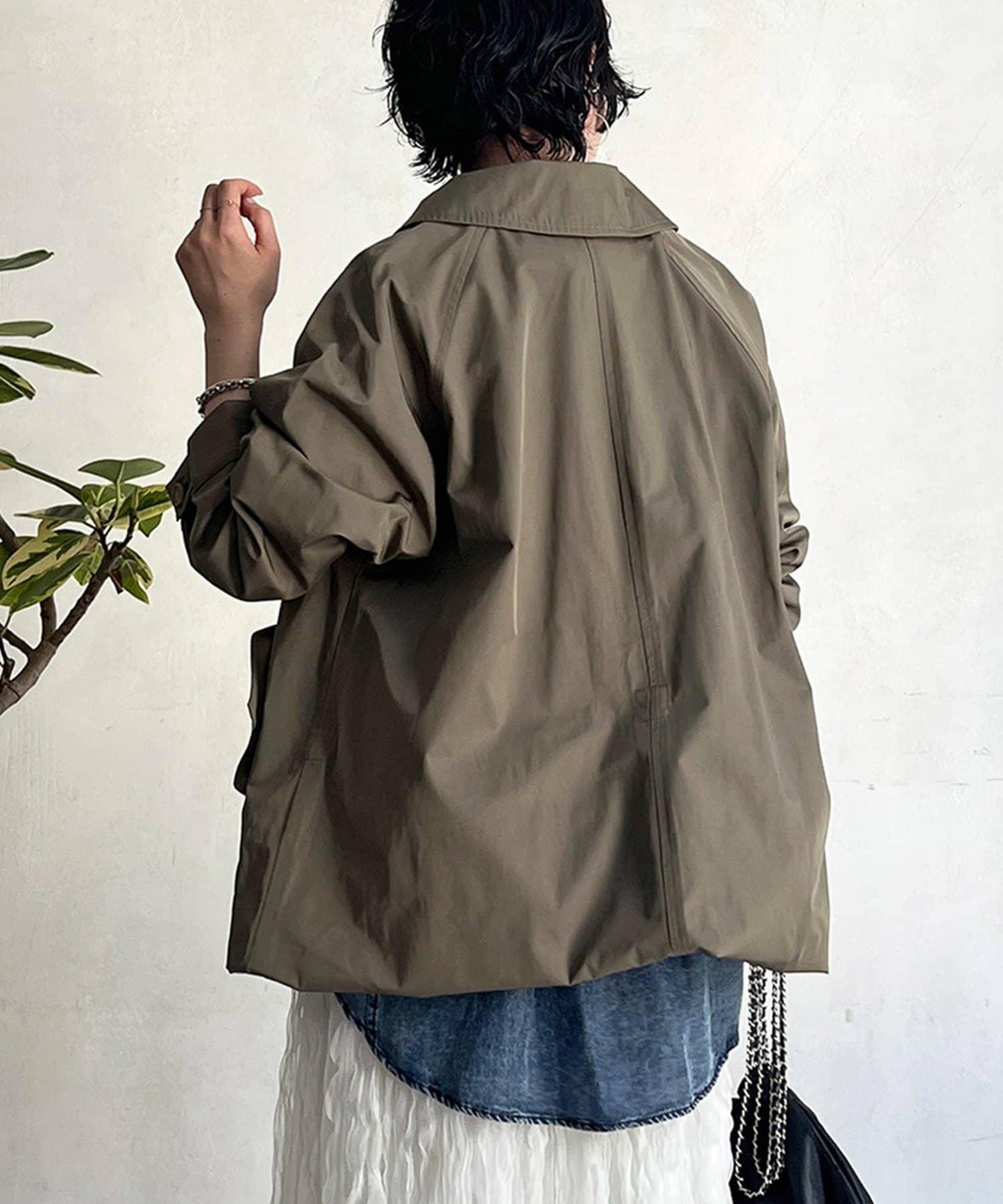 多方式穿著 翻領 大衣