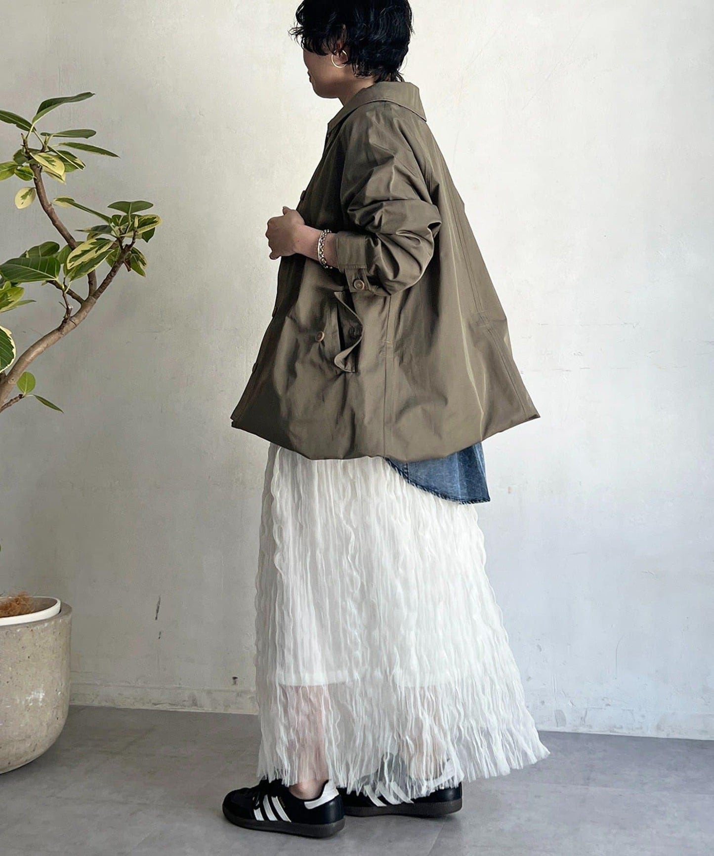 多方式穿著 翻領 大衣